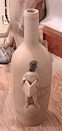 Kaolin Pottery Gt. Barrington, MA ceramic art gallery custom clay wine bottle