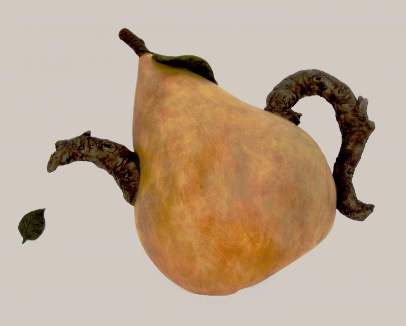 Pear Teapot (wall hanging)