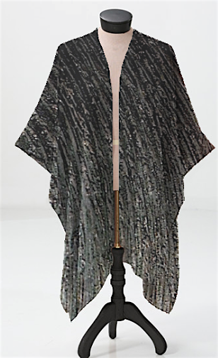 KaolinPottery sheer Wrap silky,soft clothing, tote, pillow,textiles,fabric,green