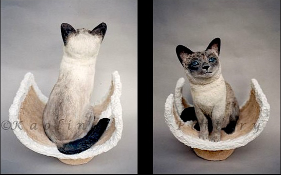 Kaolin Pottery Gt. Barrington, MA ceramic art gallery custom clay siamese cat 